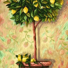 Оригинал схемы вышивки «Лимонное дерево» (№1132306)