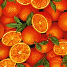 Оригинал схемы вышивки «Апельсины» (№1132362)