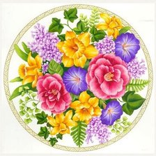 Оригинал схемы вышивки «Цветы» (№1133578)