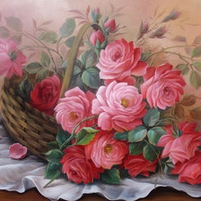 Оригинал схемы вышивки «Нежные розы» (№1135599)