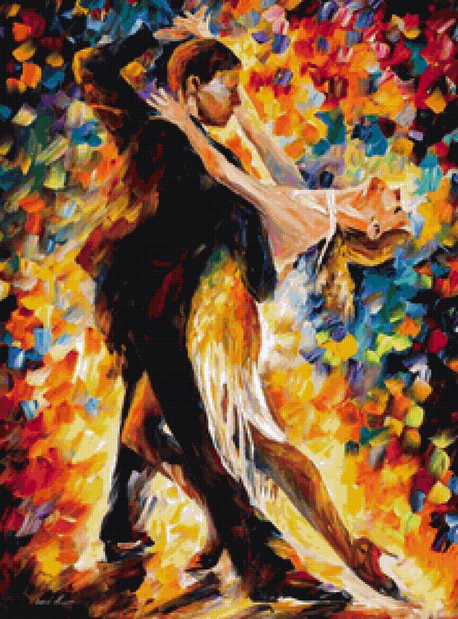 Танец - картины афремова, любовь, пары, люди - предпросмотр