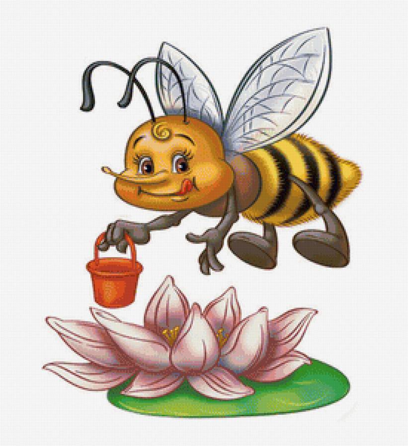 Пчелка - пчела, детская, цветы, цветок - предпросмотр