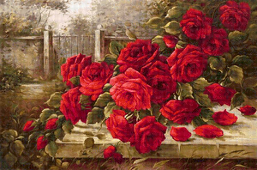 «Как хороши, как свежи были розы...» - розы, роза, красные цветы - предпросмотр
