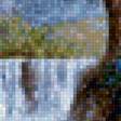 Предпросмотр схемы вышивки «Домики у водопада» (№1138965)