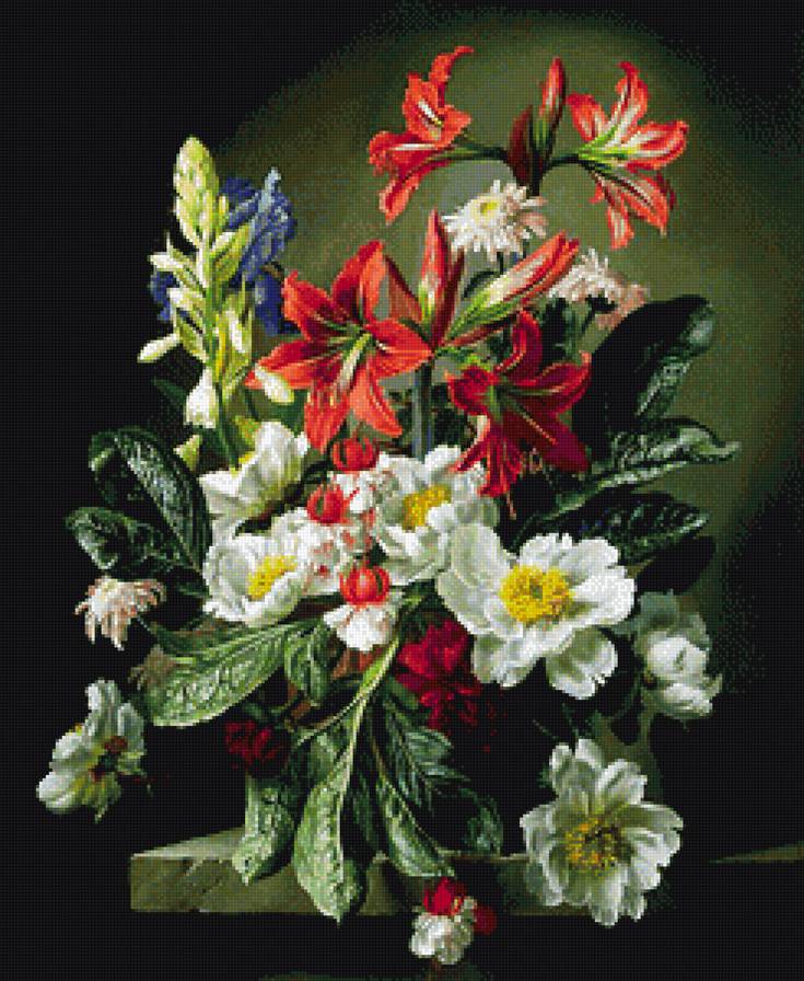 цветы - цветочный натюрморт, цветы, весенние цвети - предпросмотр