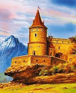Замок - замок, пейзаж - оригинал