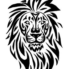 Схема вышивки «лев»