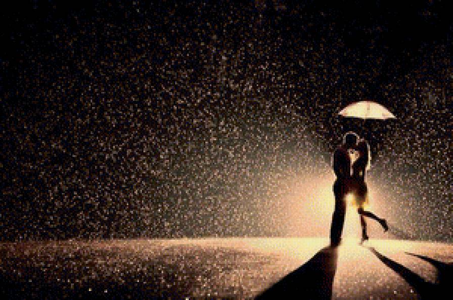 Пара под зонтом - пара, девушка, парень, зонт - предпросмотр