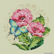 Схема вышивки «Цветочный рай»