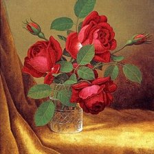 Оригинал схемы вышивки «Розы в вазе» (№1151151)