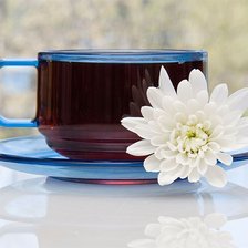 Оригинал схемы вышивки «утренний чай» (№1154506)
