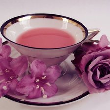 Оригинал схемы вышивки «Розовый чай» (№1158965)