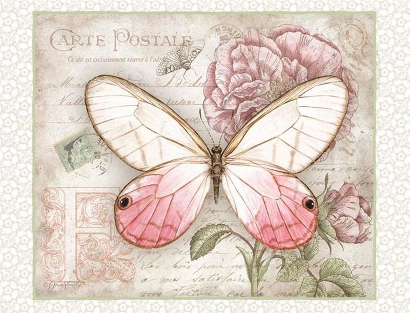 Серия бабочки - бабочки, цветы - оригинал