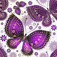 Оригинал схемы вышивки «бабочки» (№1163305)