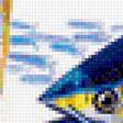 Предпросмотр схемы вышивки «Желтопёрый тунец» (№1166372)