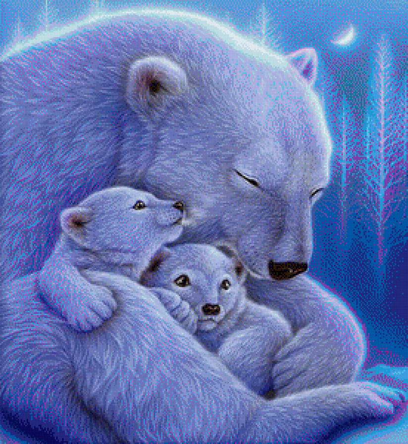 семья - семья, мама, медведи, север - предпросмотр