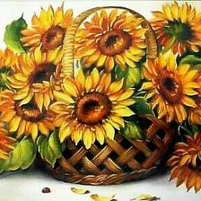Схема вышивки «цветы солнца»