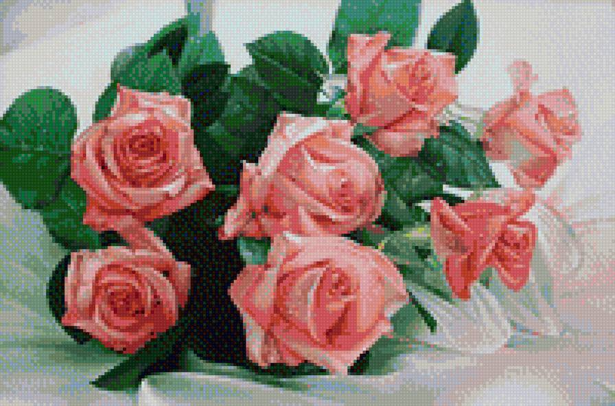 Розовые розы 3 - предпросмотр