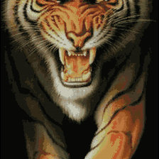 Оригинал схемы вышивки «тигр» (№1170049)