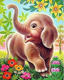 слоненок - животные - оригинал