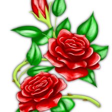 Оригинал схемы вышивки «Розы» (№1181775)
