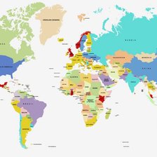 Оригинал схемы вышивки «Карта мира» (№1185544)