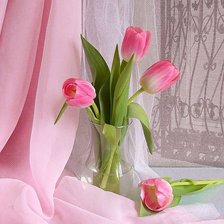 Оригинал схемы вышивки «букет тюльпанов» (№1187711)