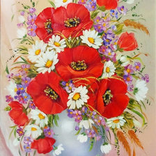 Оригинал схемы вышивки «Полевые цветы» (№1192759)