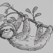 Схема вышивки «Ленивец»