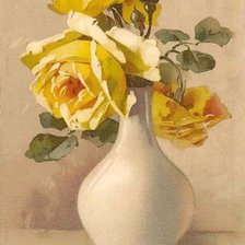 Оригинал схемы вышивки «Розы в вазе 3 Катарина Кляйн» (№1193166)