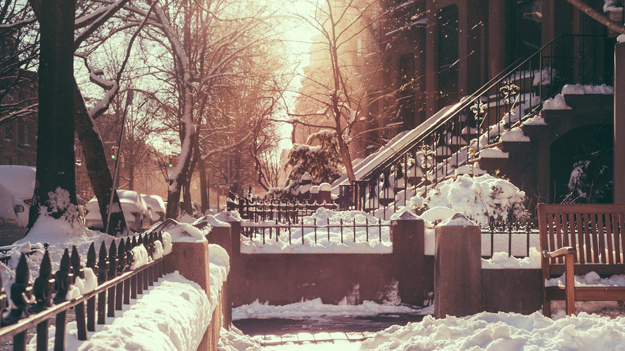 Снежные улицы - много снега, снежные улицы, зима, красота - оригинал