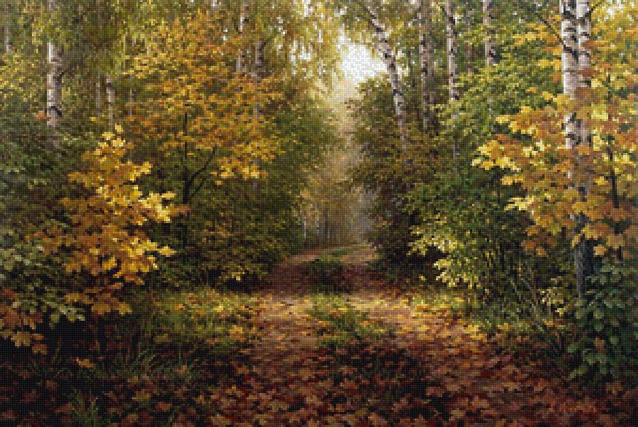 Дорога в осень - осень, листья, дорога - предпросмотр