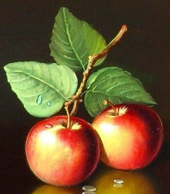 Яблоки - натюрморт, яблоки, фрукты - оригинал