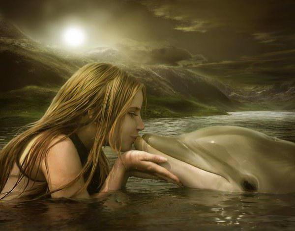 Поцелуй с дельфином - поцелуй с дельфином - оригинал