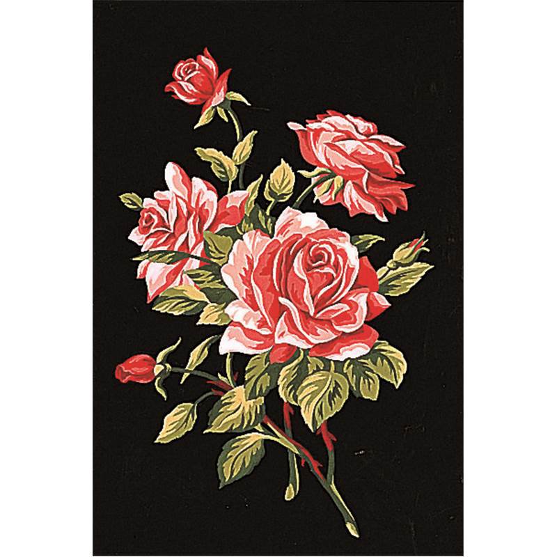 Панель "Роза" - панно, букет, цветы, живопись, панель, красные цветы, розы, роза - оригинал