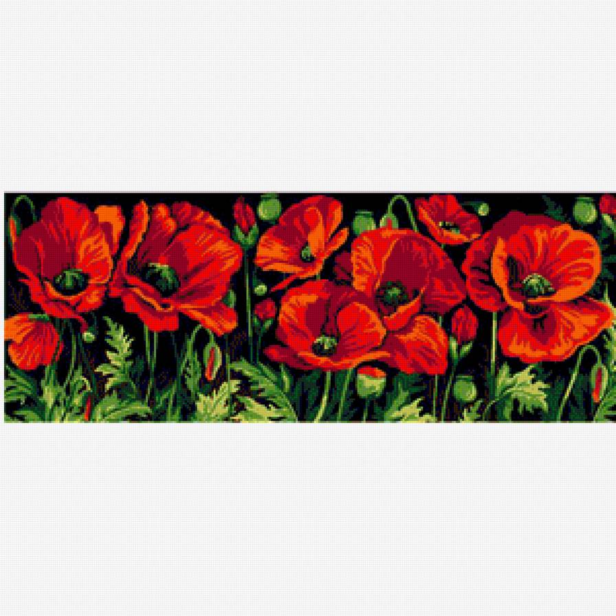 Панель "Алые маки" - панно, цветы, красные цветы, мак, живопись, панель, маки, букет - предпросмотр