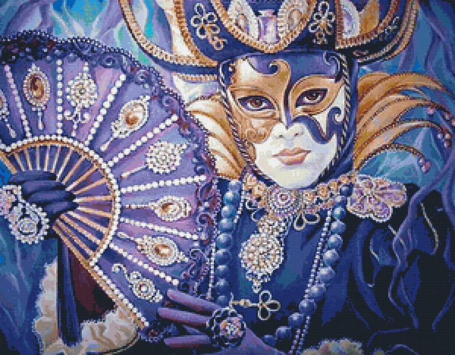 венецианский карнавал - карнавал, люди, девушка, дама, маска, венеция - предпросмотр