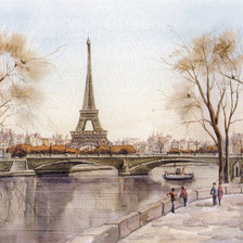 Оригинал схемы вышивки «Париж, весна» (№1227359)