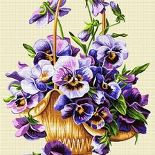 Оригинал схемы вышивки «букет цветов» (№1228332)
