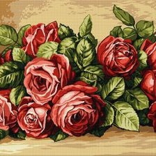 Оригинал схемы вышивки «букет роз» (№1229647)