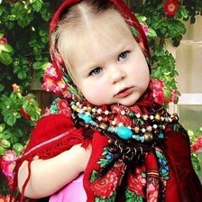 Схема вышивки «русская девочка»