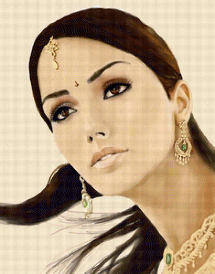 Индианка - женщина, индия, девушка, красавица - предпросмотр