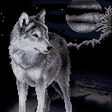 Оригинал схемы вышивки «белый волк панна» (№1233898)