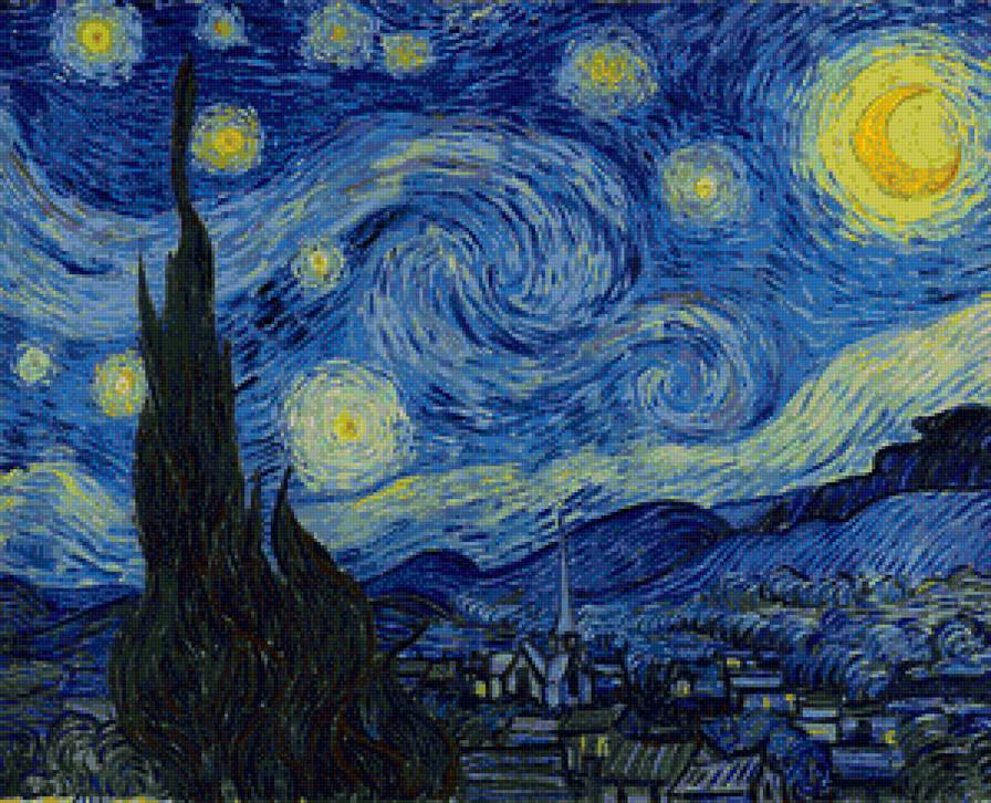 Ван Гог. Звездная Ночь - звездная ночь - предпросмотр