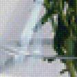 Предпросмотр схемы вышивки «Белые хризантемы в стеклянном кувшине» (№1240483)
