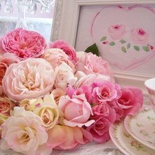 Оригинал схемы вышивки «pink flowers» (№1244650)