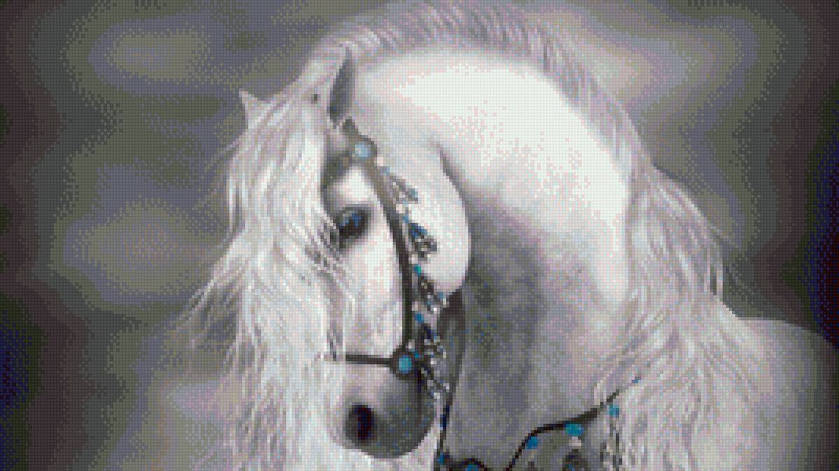 белоснежное настроение - лошади - предпросмотр