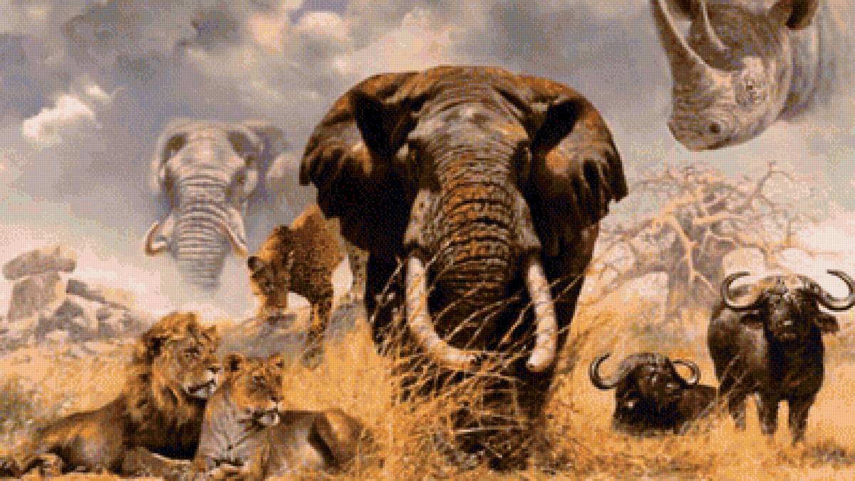 Животные Африки - африка, саванна., животные - предпросмотр