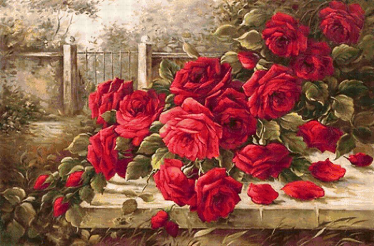 "как хороши,как свежи были розы..." - розы, роза, красные цветы - предпросмотр