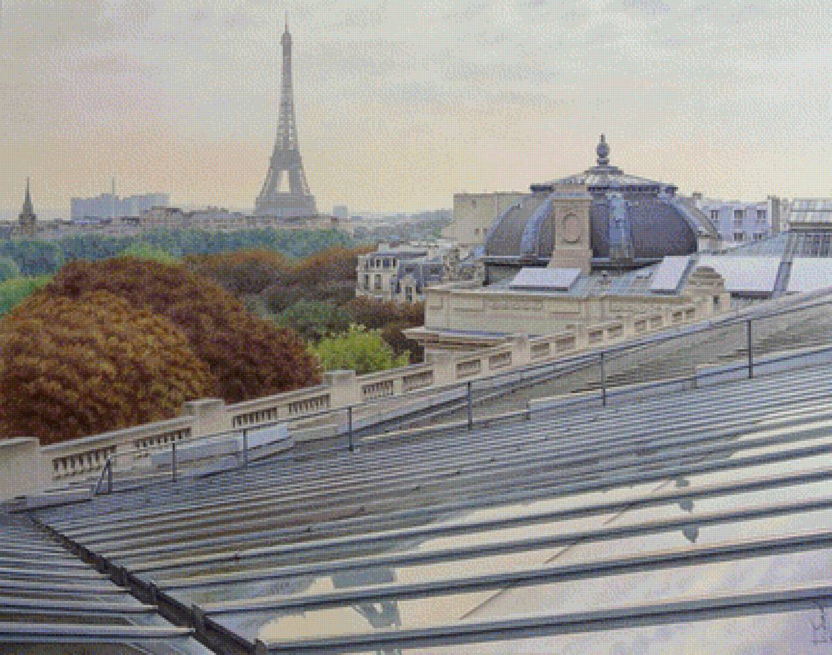 утренний Париж - город, городской пейзаж, париж - предпросмотр
